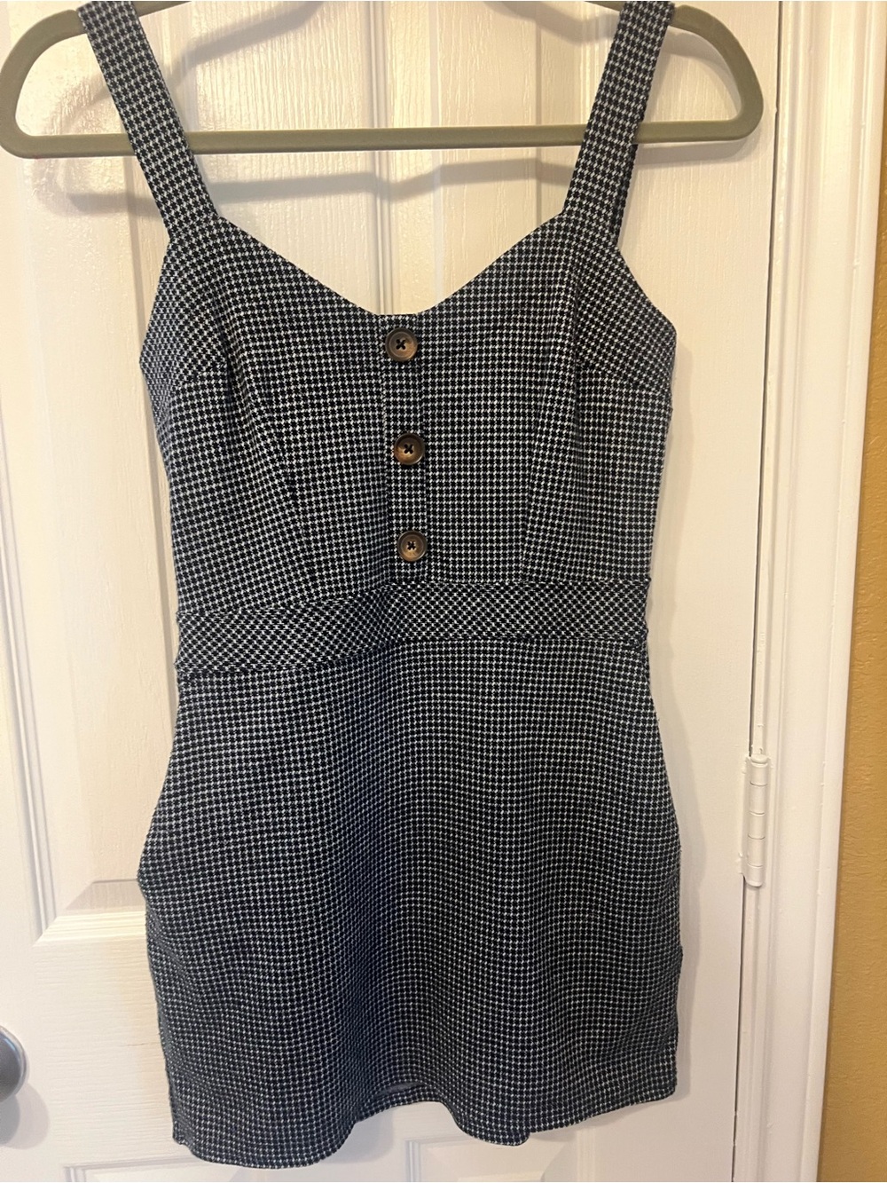 Abercrombie & Fitch Classic Blue & White Check Vintage Sundress, Size XS